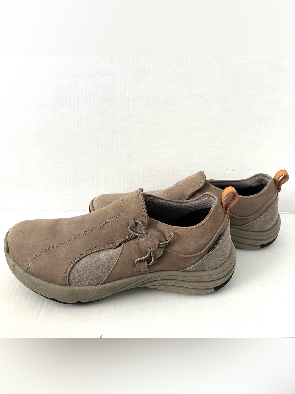 CLARKS Waterproof Wave Walk Leather Slip-Ons